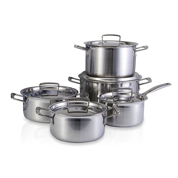 Le Creuset Classic Stainless Steel 5 Piece Cookware Set