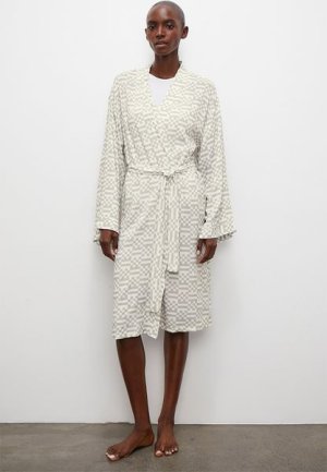 Long Sleeve Robe - Large Irregular Checkerboard
