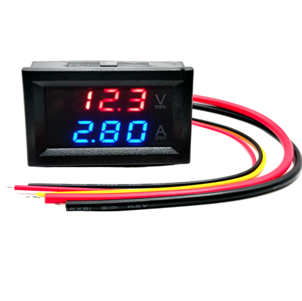 DC 0-100V 10A Digital Voltmeter Ammeter Dual Display Voltage Detector