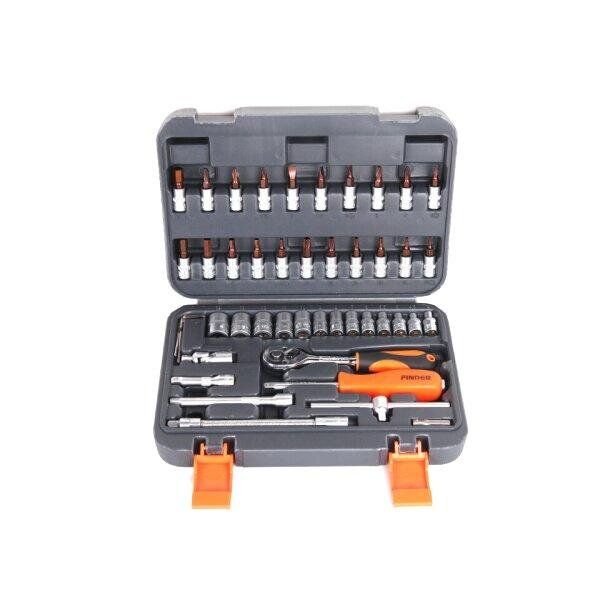 46-Pieces 1/4-Inch DR Socket Set With Bits