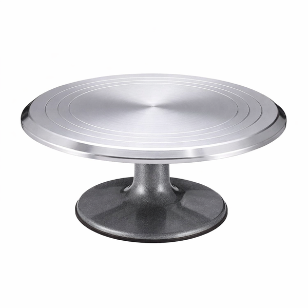 12" Cake Turntable - Aluminium, Smooth Spin