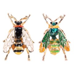 Fashion Insect Animal Enamel Brooches Bee Alloy Pins for Women