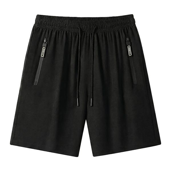 Men Shorts Plus Size Casual Gym Shorts Ice Silk Stretchy Summer Beach Pants