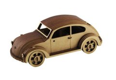 VW Beetle 3D Puzzle Wooden 3D Model by Everything Laser