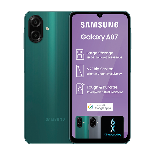 Samsung Galaxy A07 128GB LTE Dual Sim - Green