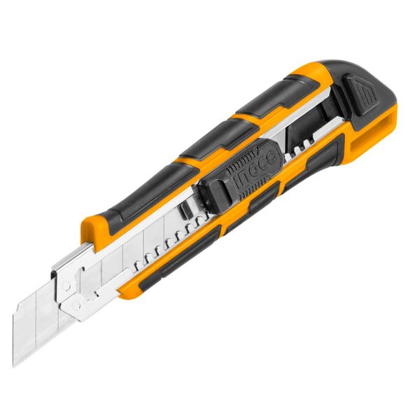 Ingco - Snap-Off Blade Knife (100mm) with 3 Blades - 18mm