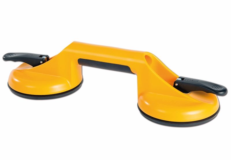 VERIBOR Suction Lifter (3-Cup, Plastic, Orange) 120 mm Ø