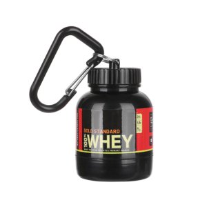100ml Portable Protein Powder Container With Keychain - Novelty Storage