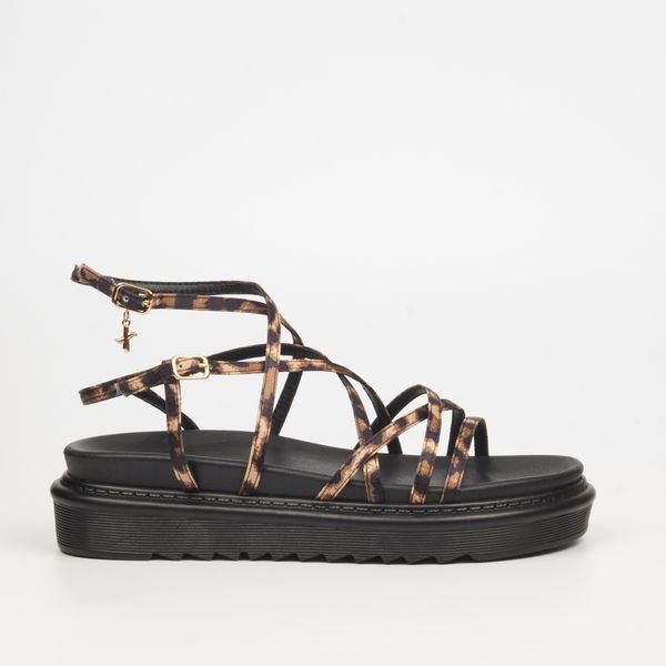 ROCK &amp; CO Ultimate 6 Leopard Women Faux Leather Flatforms