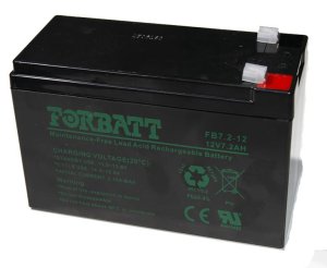 Forbatt Lead Acid Rechargeable Battery 12V 7.2AH - Black