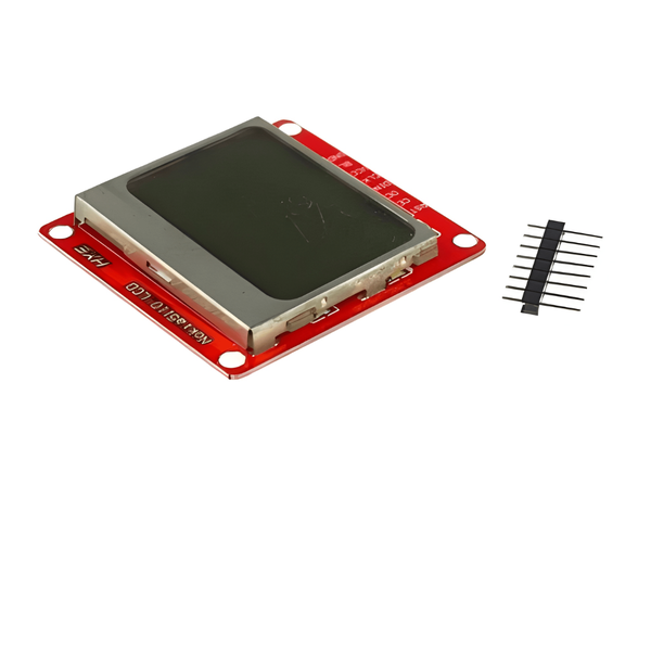 CMU Nokia 5110 LCD Module - 6" White Backlight Red Board