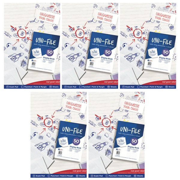 80L A4 Exam Pads - Punched ( Pack of 5)