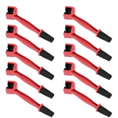 Red Motorcycle and Bicycle Chain Brushes Bicycle Cleaning Chain Brushes