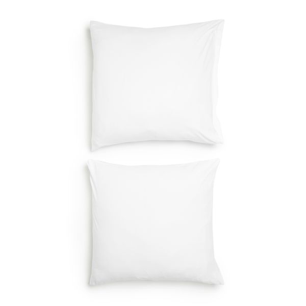 George &amp; Mason - 200TC Cotton2 Pack Continental Pillowcases - White