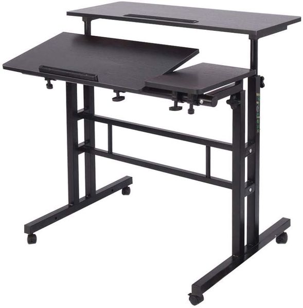PRODESK Wheels Mobile Adjustable Laptop Computer Desk Car