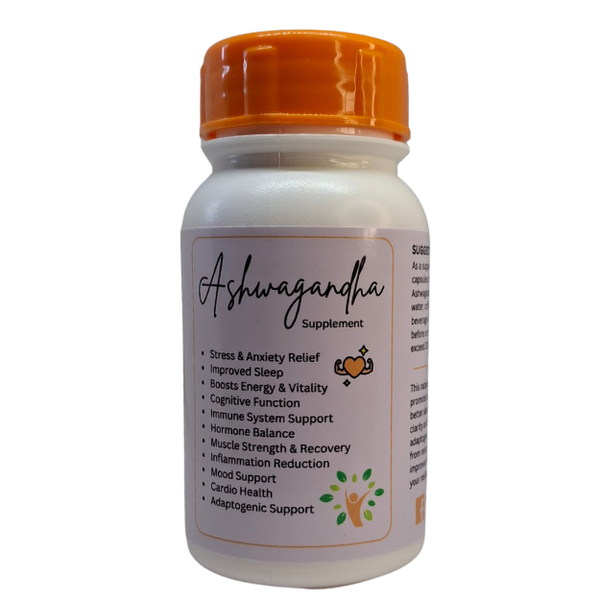 Ashwagandha - 60 Capsules (Organic, Highest Quality)