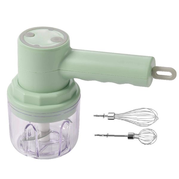 3 In 1 USB Electric Blender Handheld Garlic Chopper Meat Grinder
