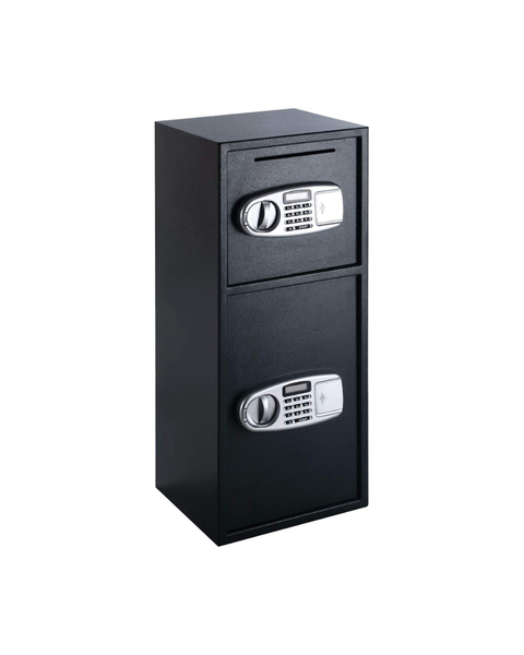 Double-Door Safe Box - Digital Lock and Key Access for (Home or Office Use)