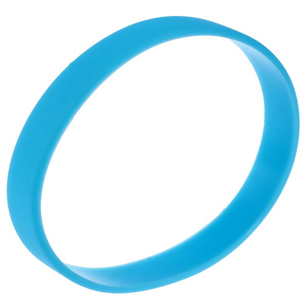 Silicone Rubber Wristband Bangle sky blue