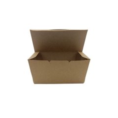 Kraft Taco Boxes - 16cm - Disposable Takeaway Food Containers - 50 Pack