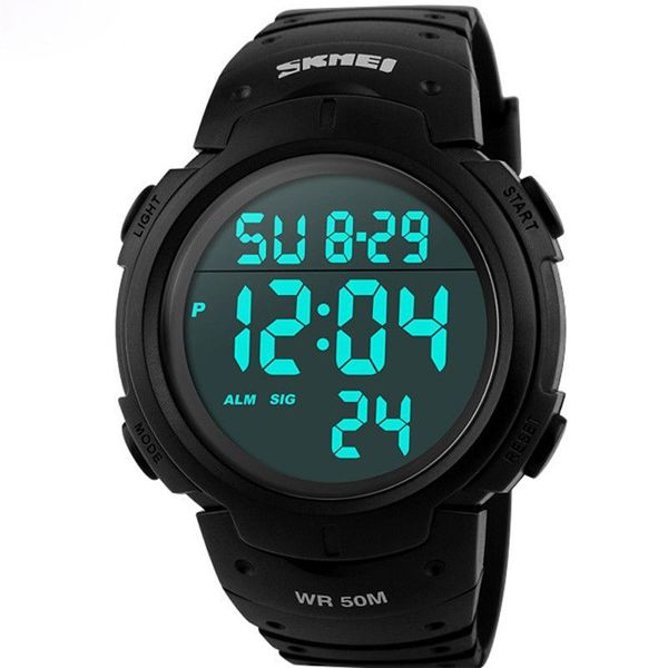 Mens Military Waterproof Watch Alarm Stopwatch