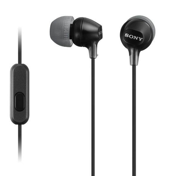 Sony MDR-EX15AP In-Ear Stereo Earphone with Mic - Black