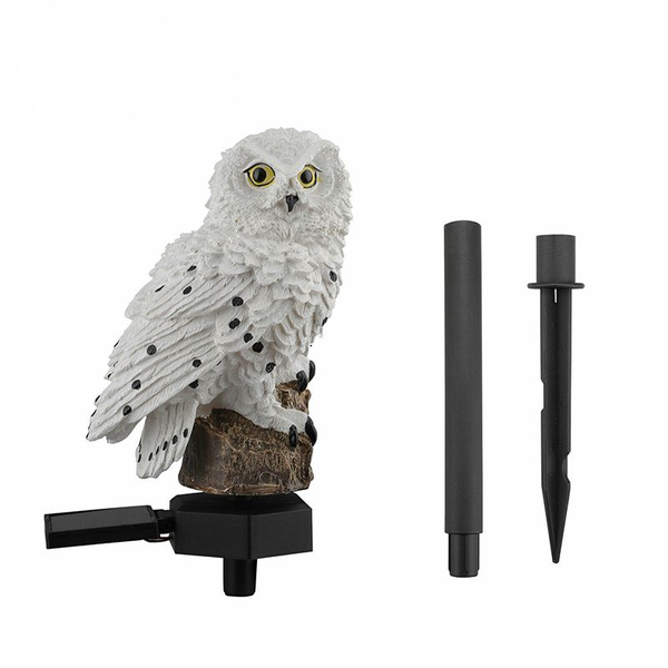 White Owl - Waterproof Solar Light, Garden Decoration Light