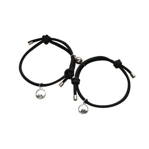 POU Woven Couple Magnetic Bracelet Set