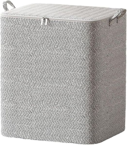 150L Foldable Large Linen Storage Bag With Handles 60x55x50cm