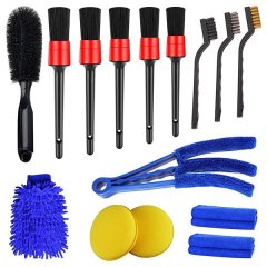 15Piece Car Cleaning Kit Detail Brushes, Wheel Brush, Tire Brush Kit