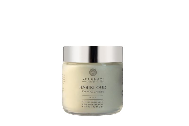 Youghazi Mini Luxury Soy Wax Candle Habibi Oud 100g