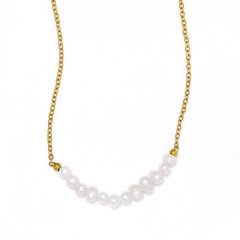 Lily &amp; Rose Waterproof Stainless Steel Freshwater Pearl Necklace