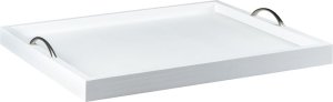 House Of York - Tray With Whalebone Handle - White