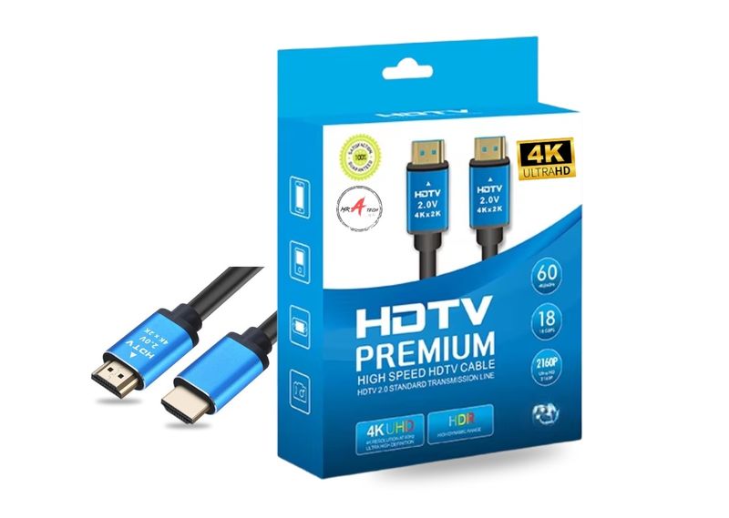 MR A TECH HDTV HDMI Premium Quality Cable 4K-(5 M hdmi Cable)