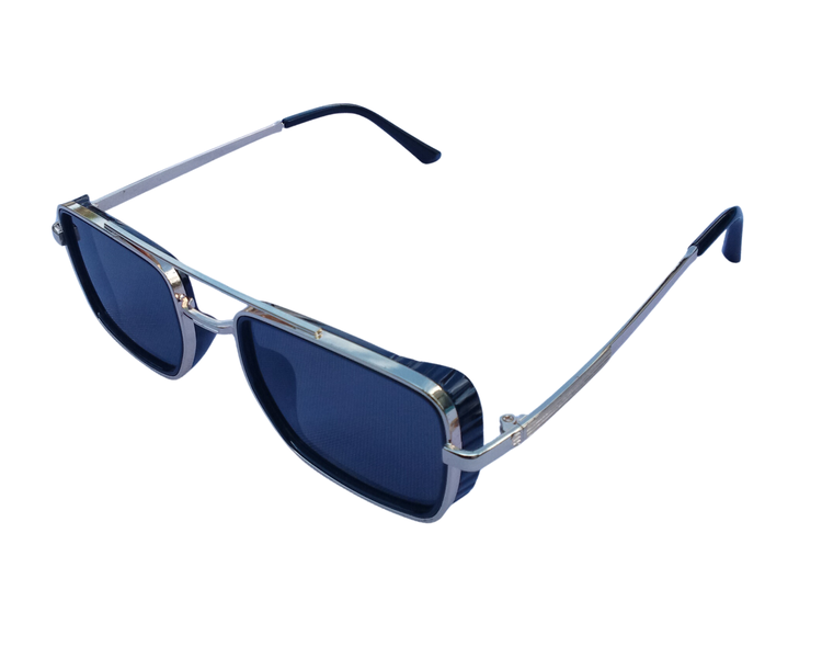 Classic Rectangle Metal Frame Sunglasses