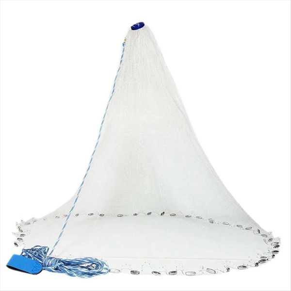 Saltwater Fishing Cast Net for Bait Trap Fish 4/5/6 Ft Radius C