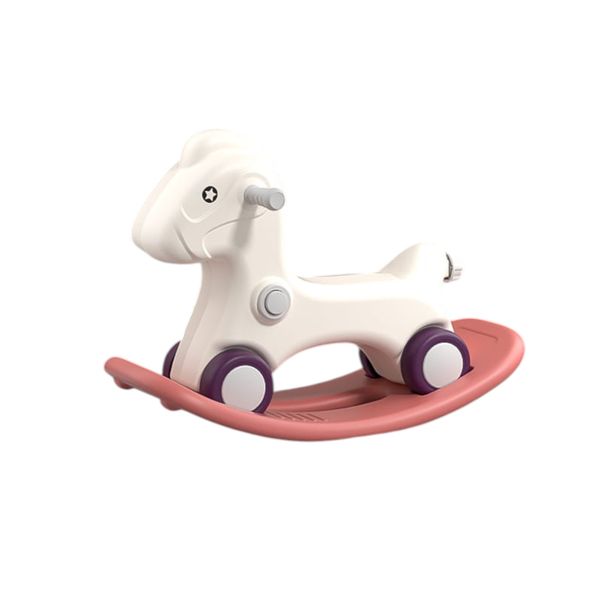 2 in 1 Baby Rocking Horse Ride On Scooter Toddler Toy 1-3 Years
