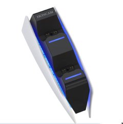 Dual handle charging station compatible with PS5 multiple protection