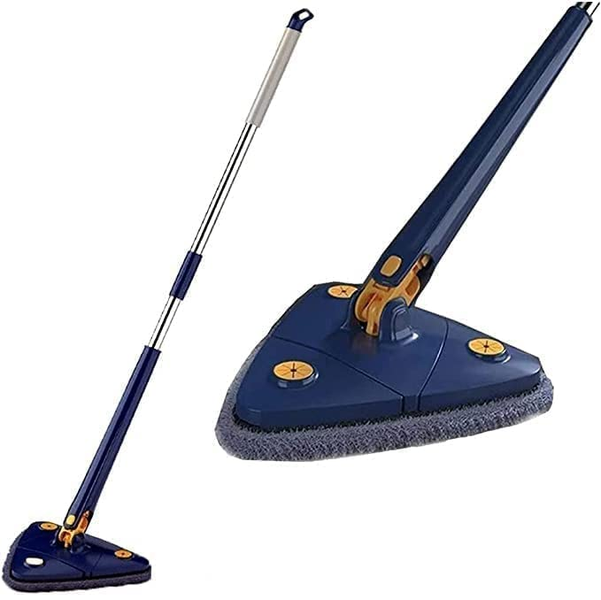Triangle Mop,360 Rotatable Adjustable Swab,Easy Use Without Dirtying Hands