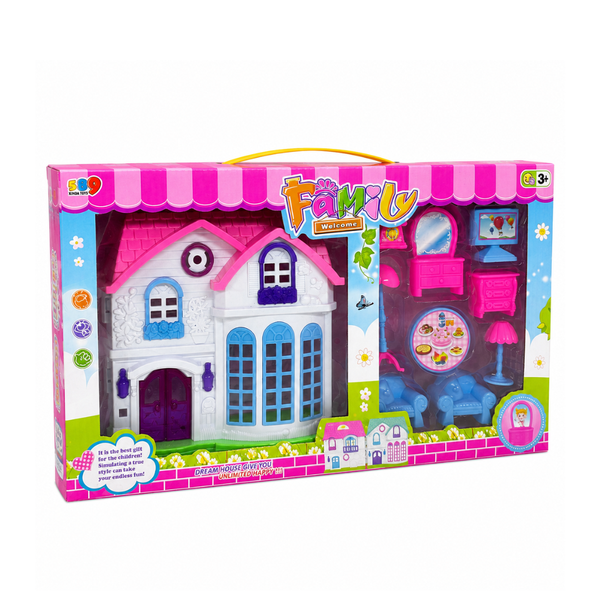 Dollhouse Toy Set with Furniture - Pretend Play for Girls