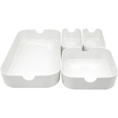 Remix Set Of 4 Storage Boxes White