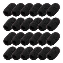 24Pack Mini Foam Windscreen Lapel Headset Microphone Sponge Mini Foam Cover