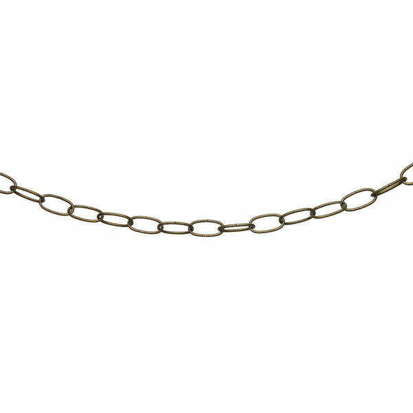 KRAFFT Antique Brass Decorative Oval Link Chain 2.8mm x 15m