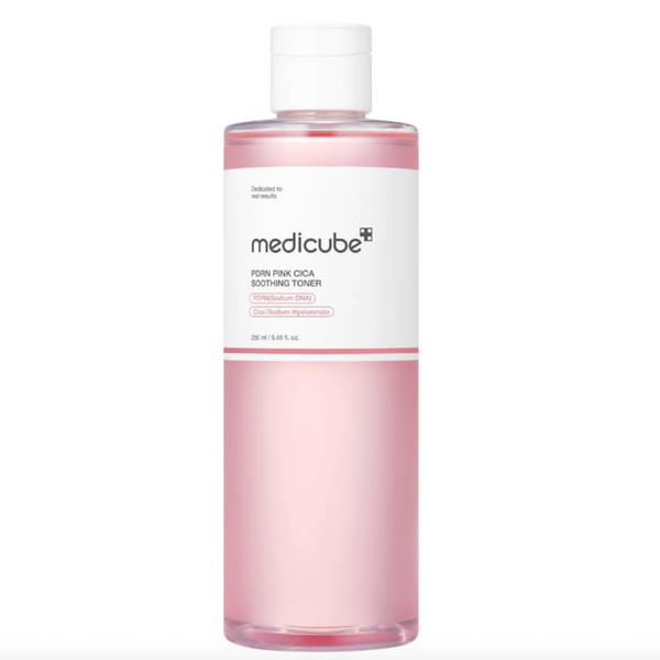 Medicube PDRN Pink Cica Soothing Toner 250ml-Glow, Hydration &amp; Barrier Care
