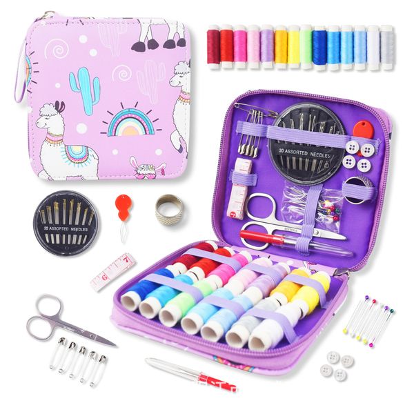 69 Piece Professional Portable Poppy Crafts Sewing Kit For Travel