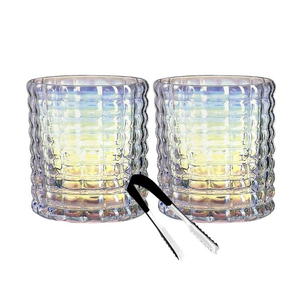 Radiant Tumbler, Liquor Drink Glasses or Short Cocktail Glass - 3Piece Set