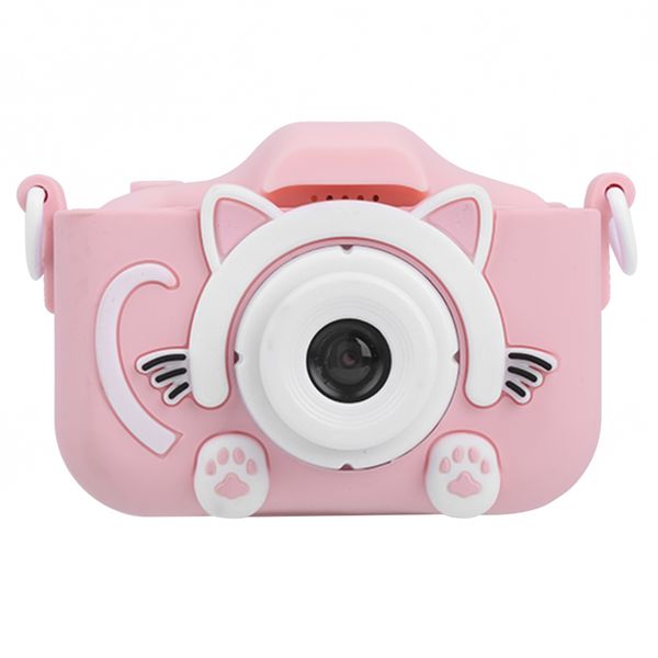 Children Cartoon Digital DV Camera 2400W Pixels Pink