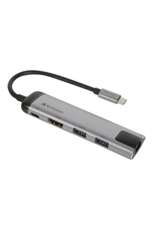 VERBATIM USB-C MULTIPORT HUB USB 3.1 GEN 1 / USB 3.0 x 2 / HDMI / RJ45