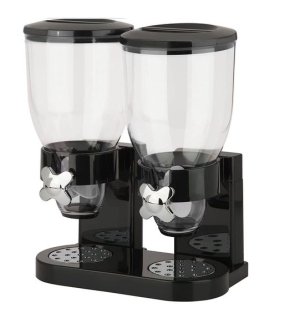 Double cereal dispenser Black 3.5 liter x 2