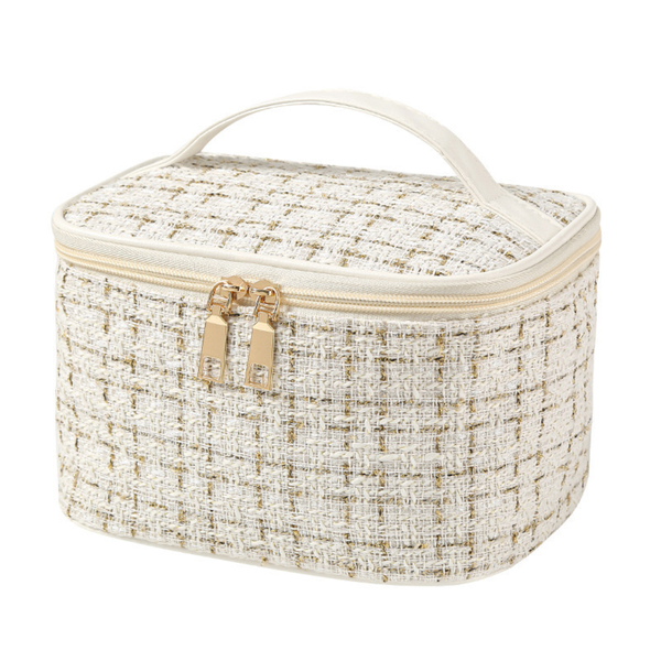 Portable Travel Cosmetic Makeup &amp; Toiletry Bag with Handle for Girls Women